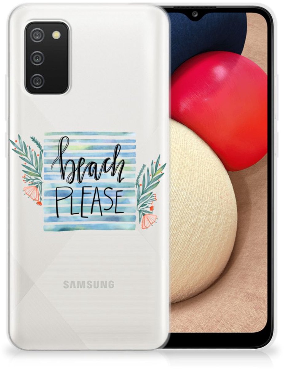 Samsung Galaxy A02s Telefoonhoesje met Naam Boho Beach