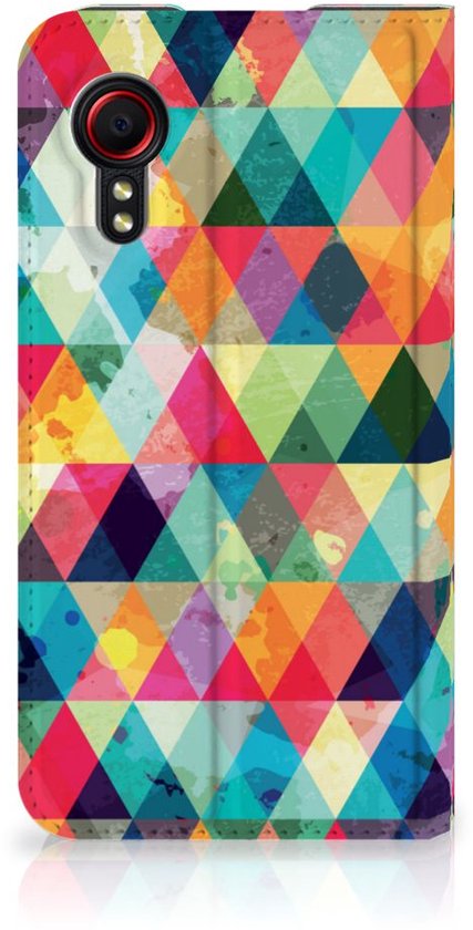 Étui pour téléphone portable Samsung Galaxy Xcover 5 Édition Entreprise | Coque Samsung Xcover 5 avec photo à carreaux