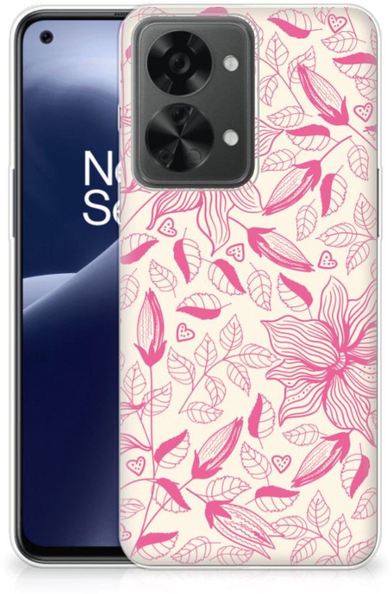 OnePlus Nord 2T TPU Case Pink Flowers