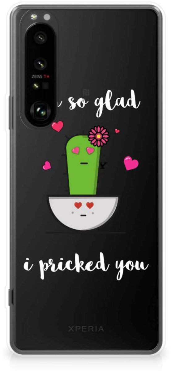 Sony Xperia 1 III Telefoonhoesje met Naam Cactus Glad