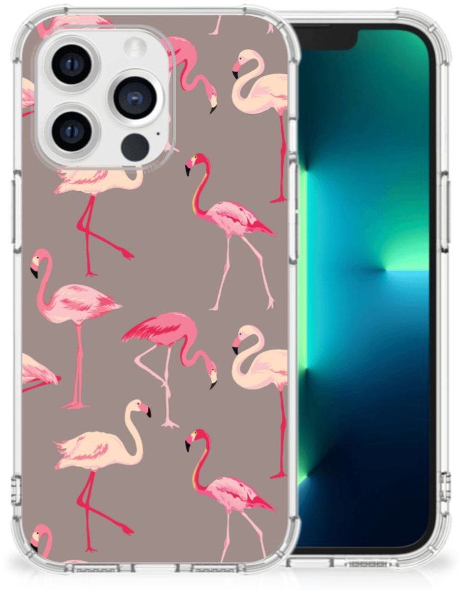 Apple iPhone 13 Pro Case Anti-shock Flamingo