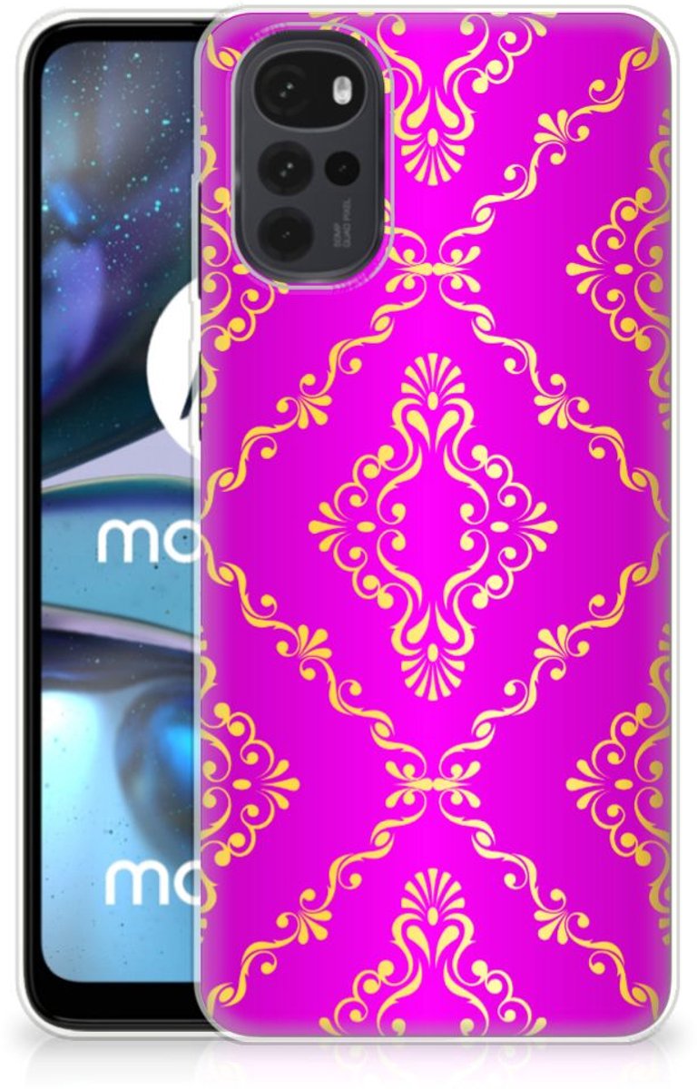 Siliconen Hoesje Motorola Moto G22 Barok Roze