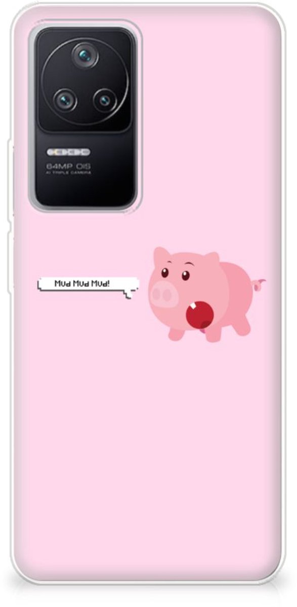 Xiaomi Poco F4 Telefoonhoesje met Naam Pig Mud