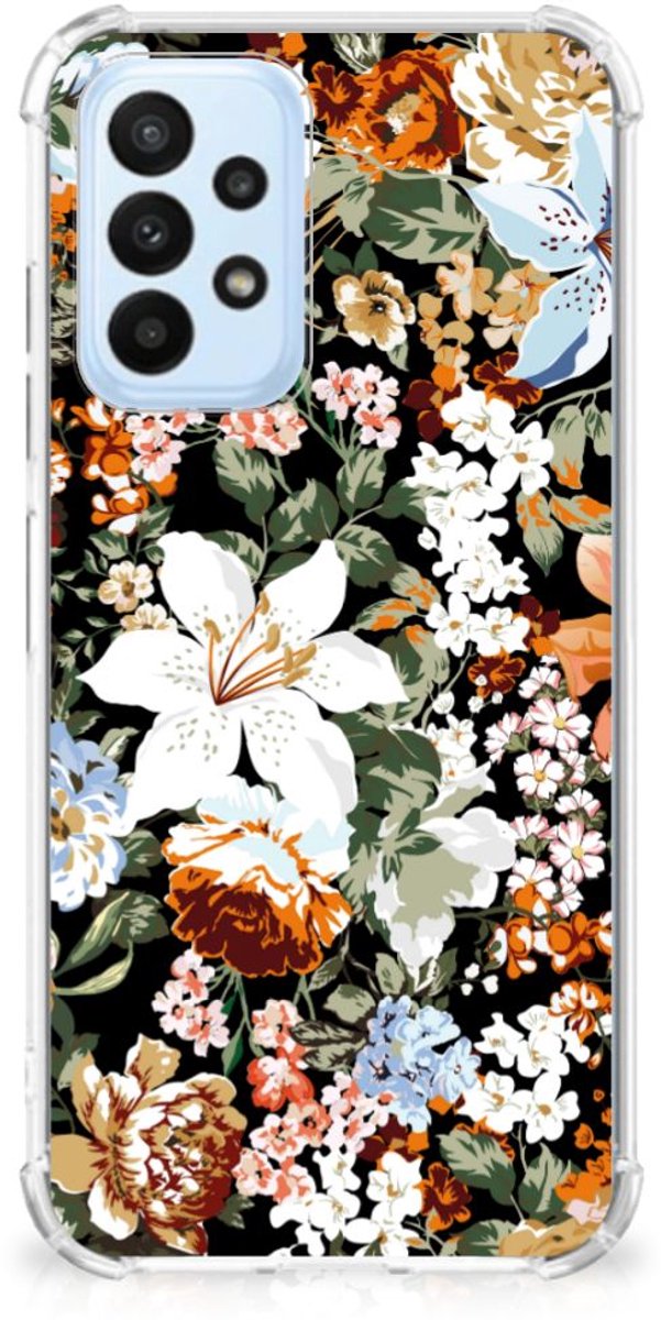 Case voor Samsung Galaxy A23 Dark Flowers