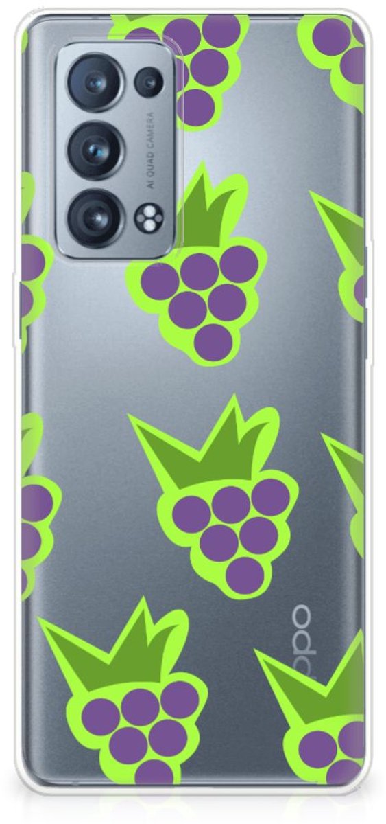 OPPO Reno 6 Pro Plus 5G Siliconen Case Druiven