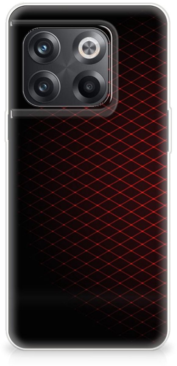 OnePlus 10T TPU bumper Geruit Rood