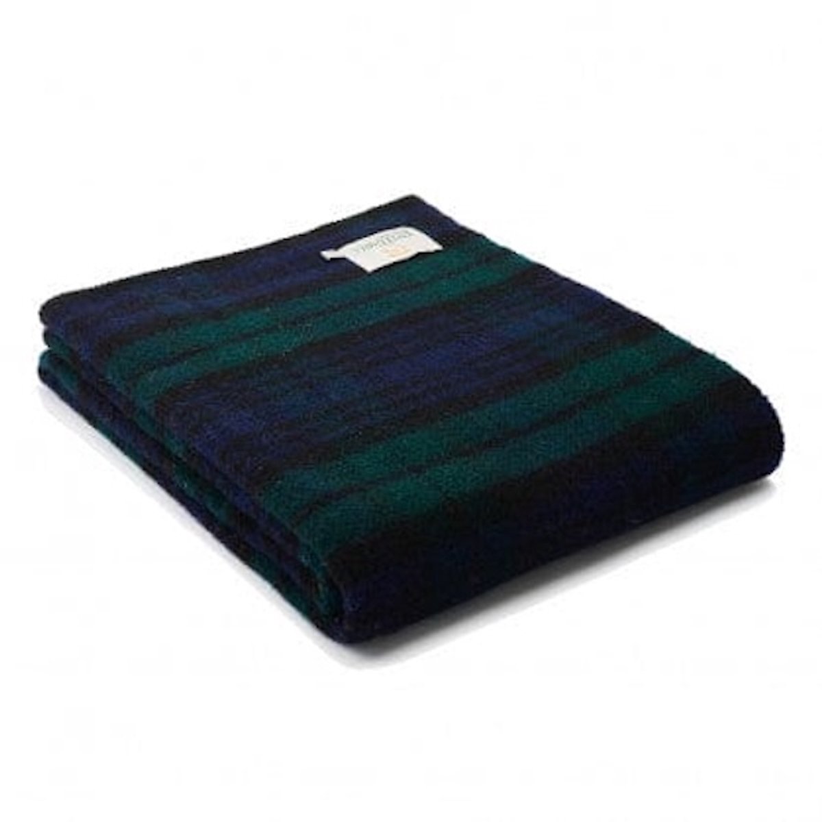 Tweedmill Plaid zonder franje Tartan Blackwatch - 150x200 - Nieuw Wol - Tweedmill UK Blauw