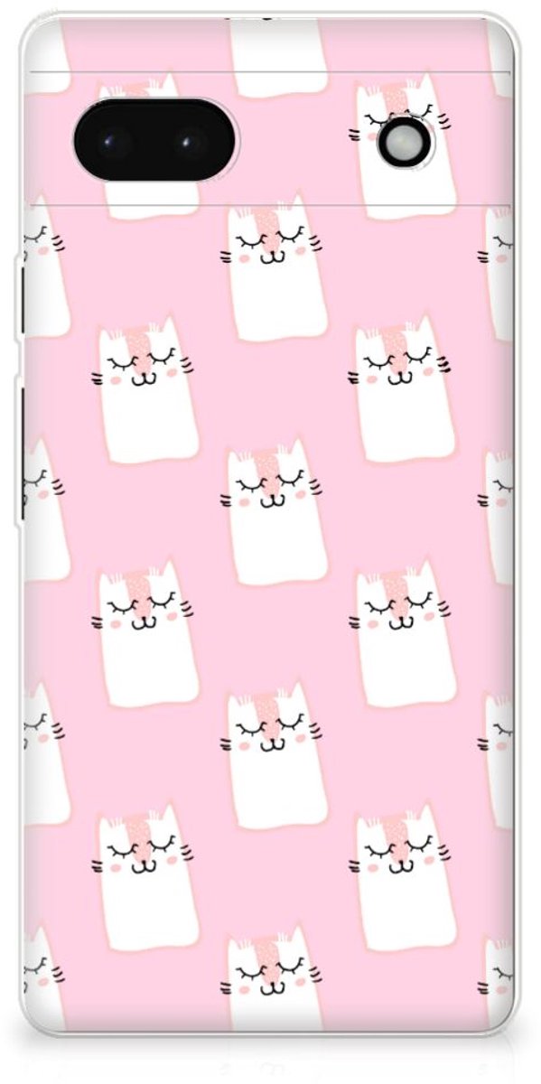 Google Pixel 6A TPU Hoesje Sleeping Cats
