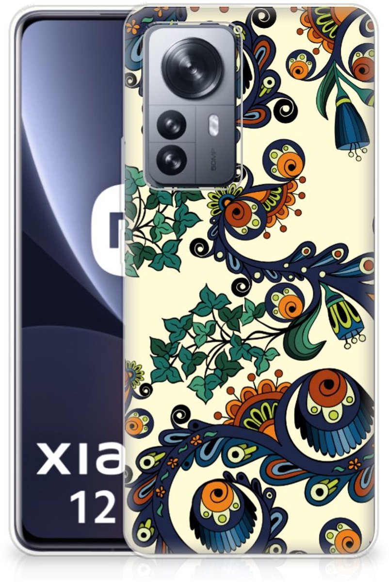 Siliconen Hoesje Xiaomi 12 Pro Barok Flower