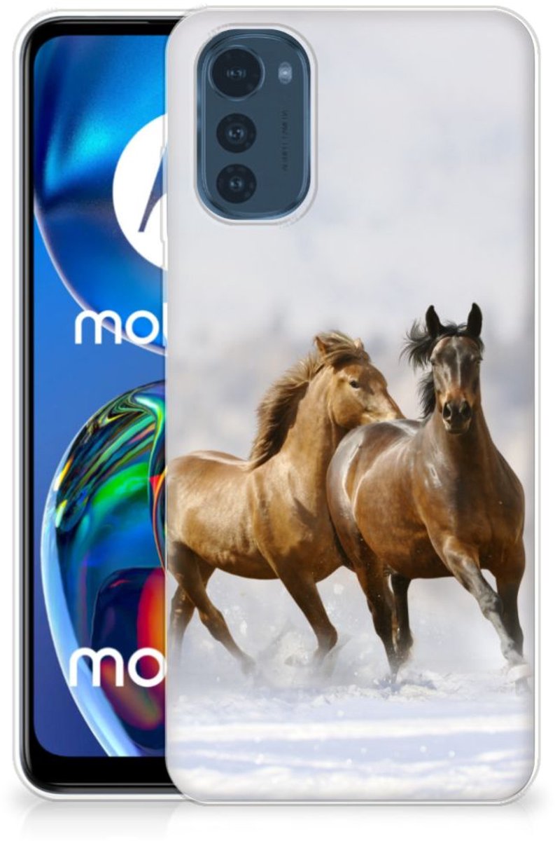 Motorola Moto E32/E32s TPU Hoesje Paarden