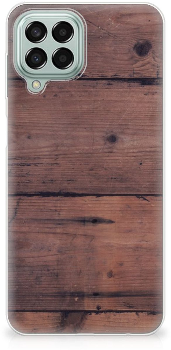 Samsung Galaxy M33 Bumper Hoesje Old Wood