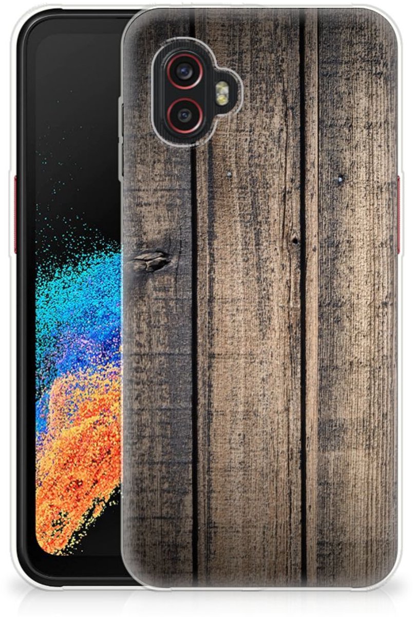 Samsung Galaxy Xcover 6 Pro Bumper Hoesje Steigerhout