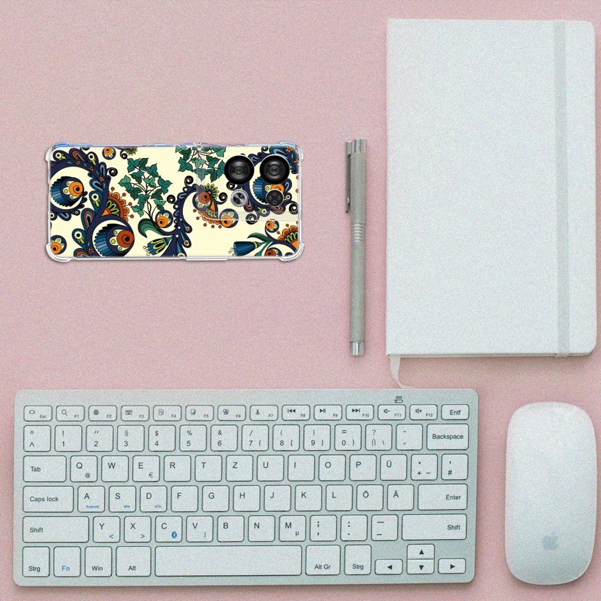 Anti Shock Case OPPO Reno8 Barok Flower