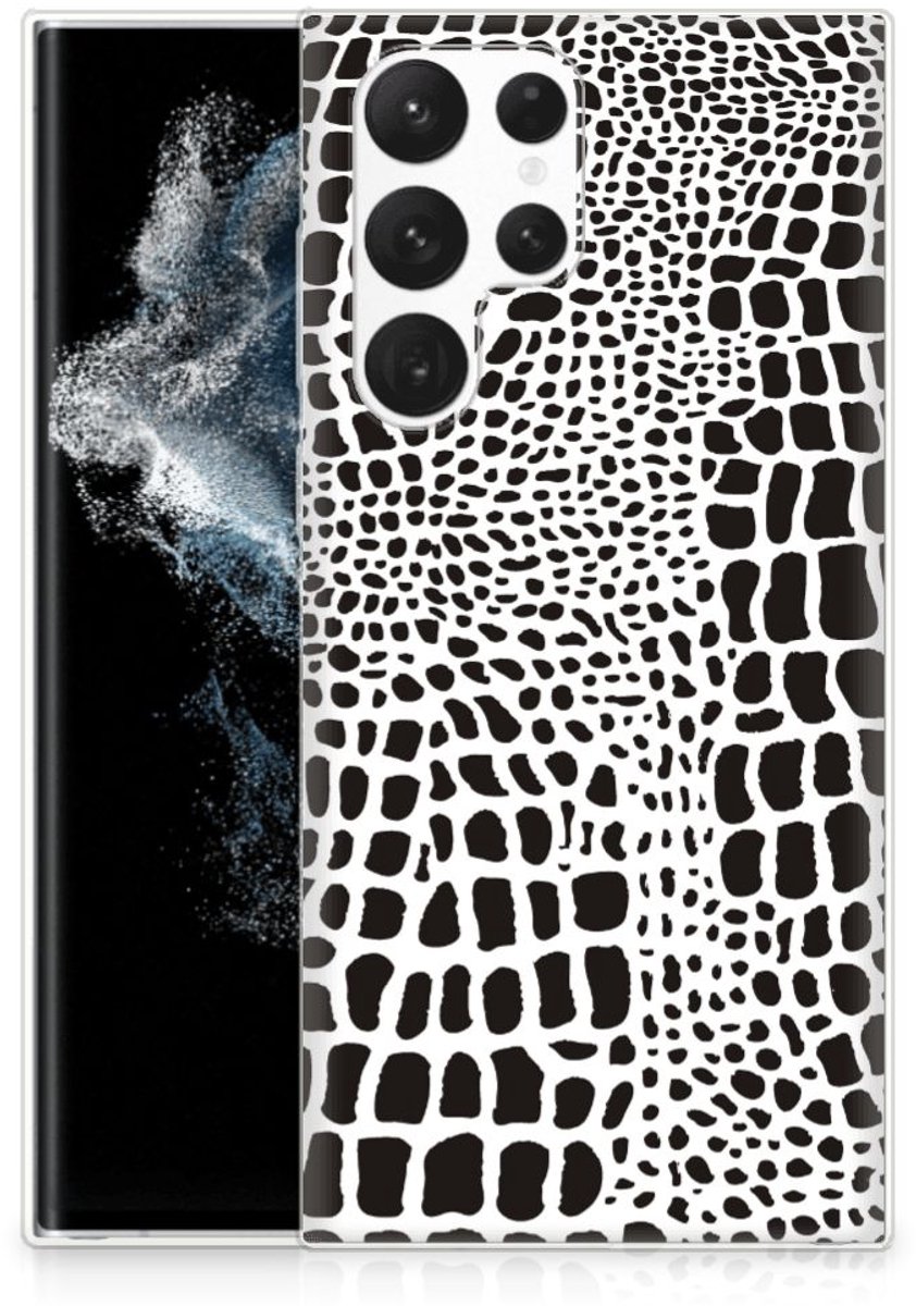 Samsung Galaxy S22 Ultra TPU Hoesje Slangenprint