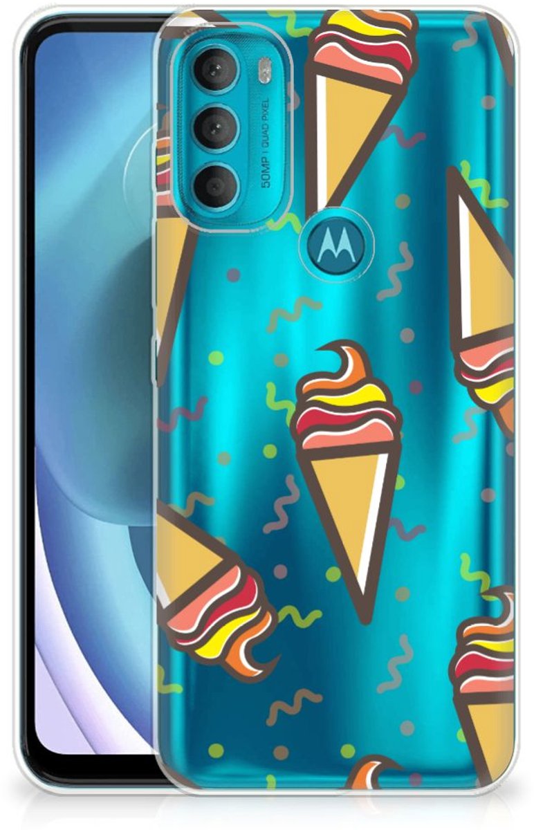 Motorola Moto G71 5G Siliconen Case Icecream