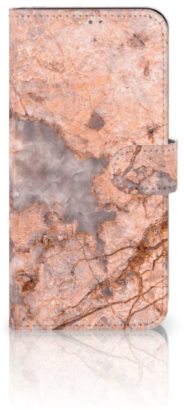 Etui portefeuille OPPO A15 Etui pour téléphone Marbre Oranje