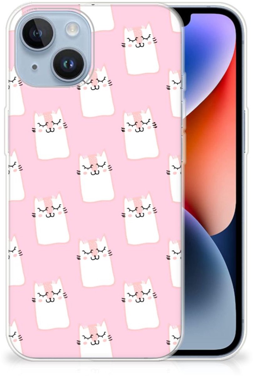 Apple iPhone 14 TPU Hoesje Sleeping Cats