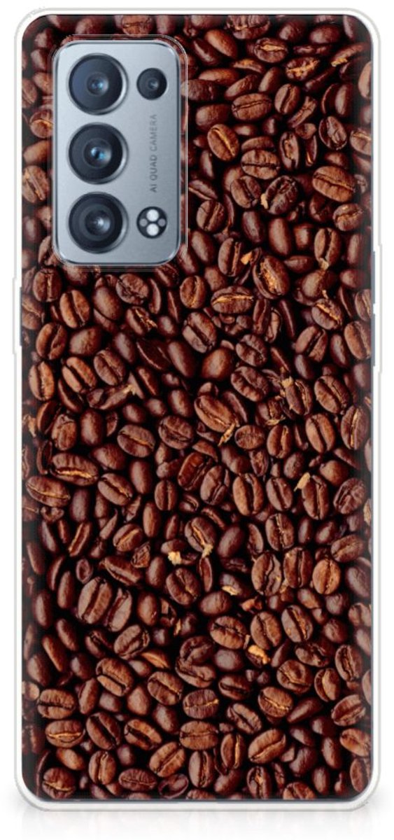 OPPO Reno 6 Pro Plus 5G Siliconen Case Koffiebonen