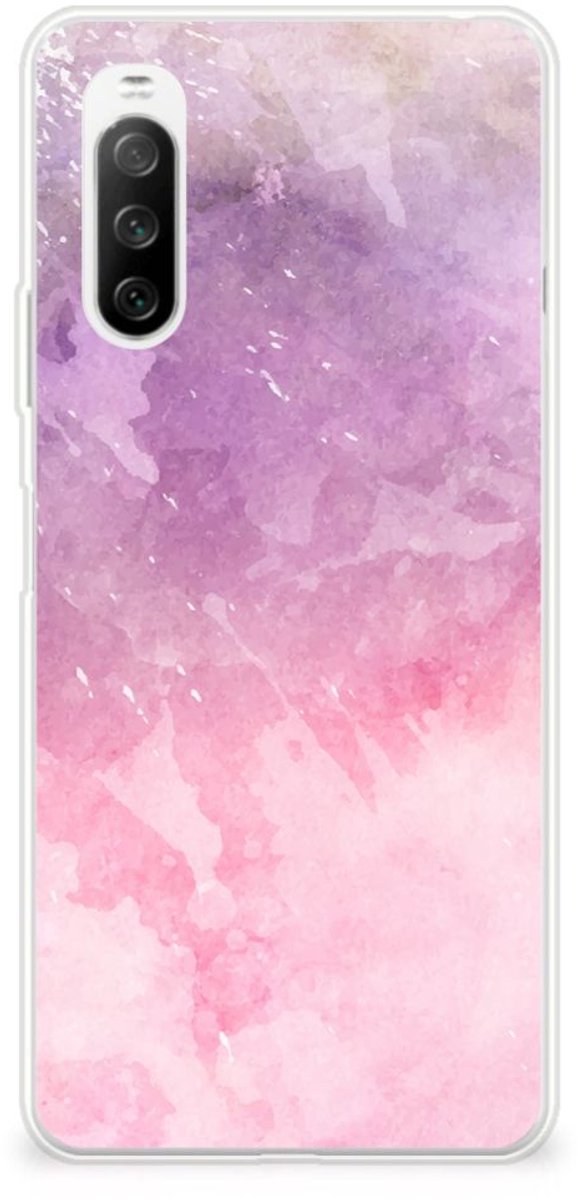 Hoesje maken Sony Xperia 10 III Pink Purple Paint