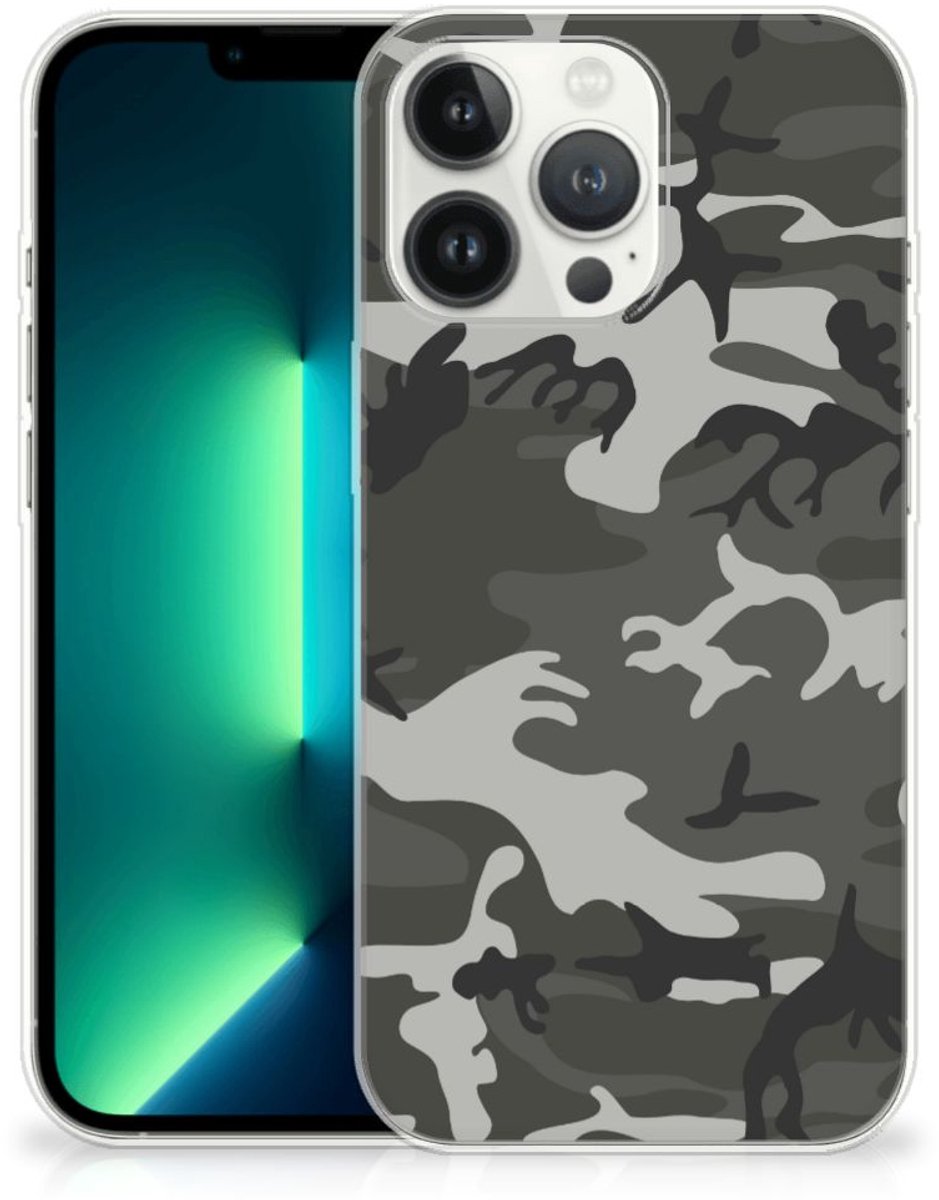 Back Cover voor iPhone 13 Pro Max TPU bumper Army Light