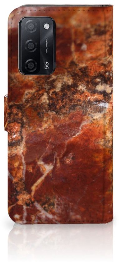 Coque Téléphone OPPO A16 | A16s Coque avec pour Brown Marbre