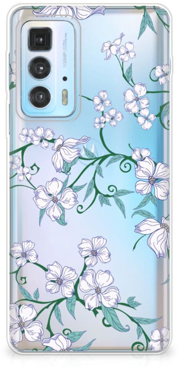 Motorola Edge 20 Pro Uniek TPU Case Blossom White
