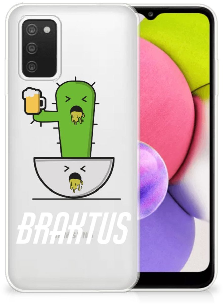 Back Cover voor Samsung Galaxy A03S Telefoonhoesje met Naam Braktus