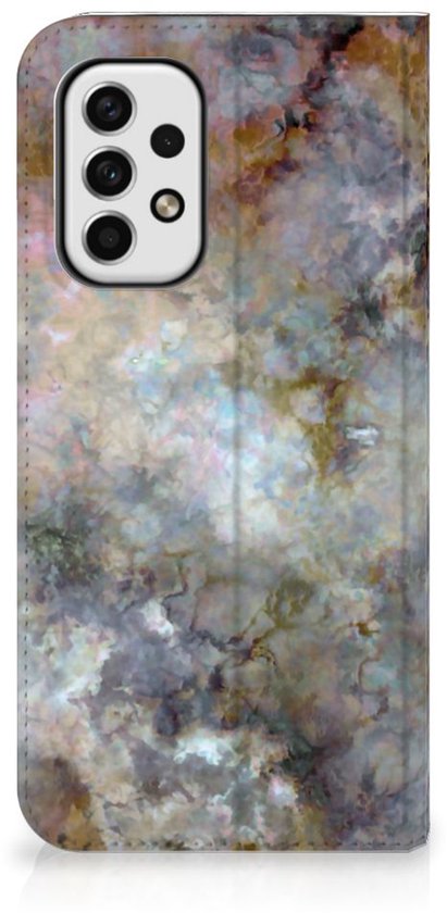 Bookcase Samsung Galaxy A23 Smart Cover Marble Grijs