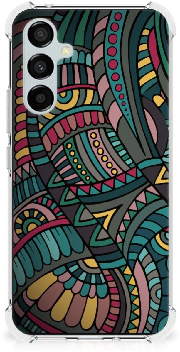 Samsung Galaxy A54 Doorzichtige Silicone Hoesje Aztec