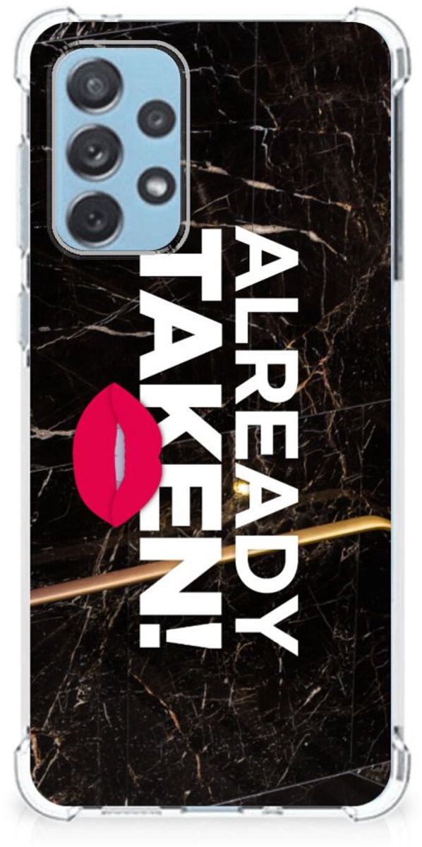 Samsung Galaxy A73 Telefoonhoesje met tekst Already Taken Black