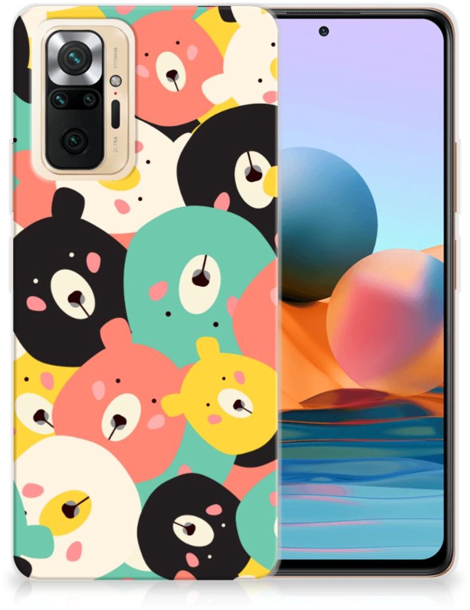 Xiaomi Redmi Note 10 Pro Telefoonhoesje met Naam Bears