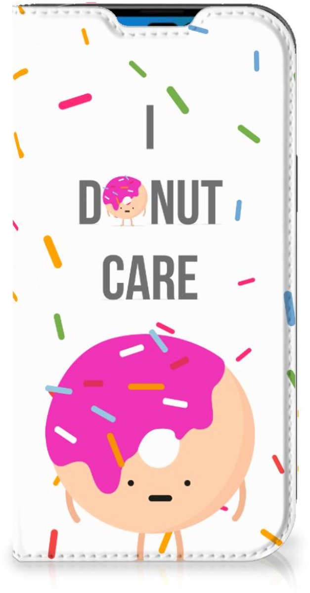 iPhone 14 Pro Flip Style Cover Donut Roze