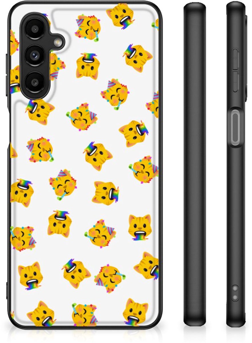 Back Case voor Samsung Galaxy A14 5G Katten Emojis