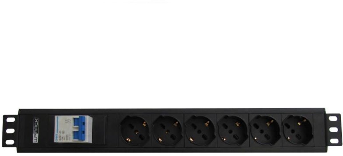 WP WPN-PDU-I02-06 energiedistributie 6 AC-uitgang(en) 1.5U Zwart