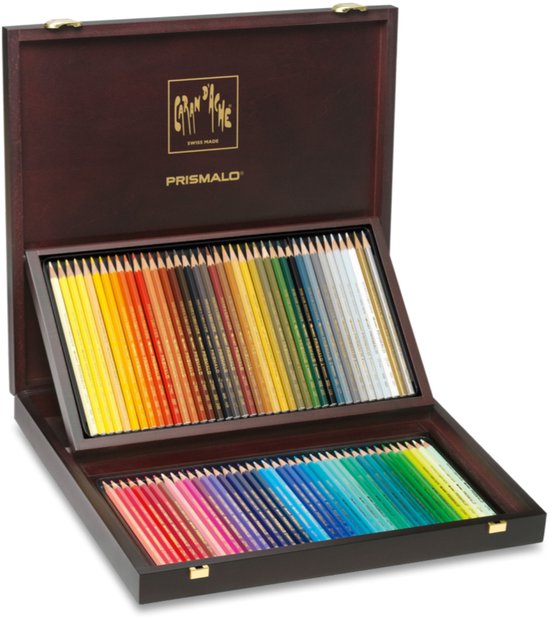 Kleurpotloden Caran d’Ache Prismalo 80stuks houten doos ass