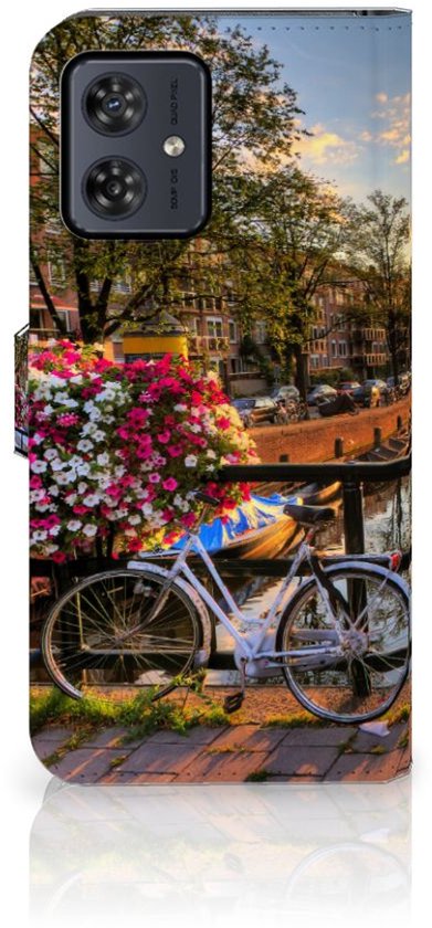 Protection Téléphone Motorola Moto G54 Portefeuille Les Canaux D'Amsterdam