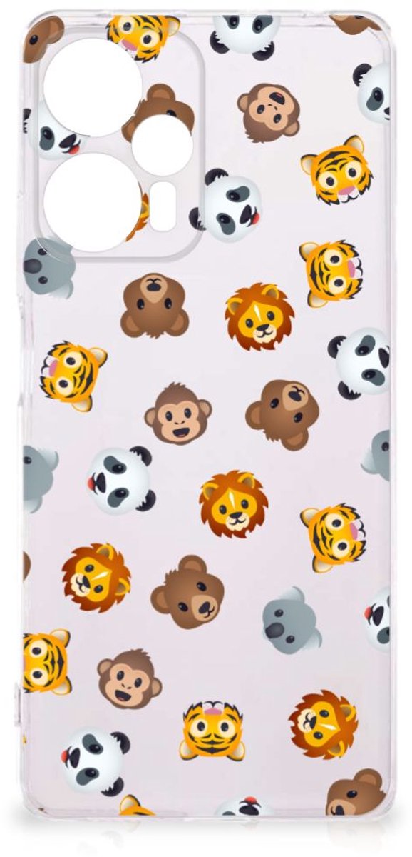 TPU bumper voor Xiaomi Poco F5 Dieren Emojis