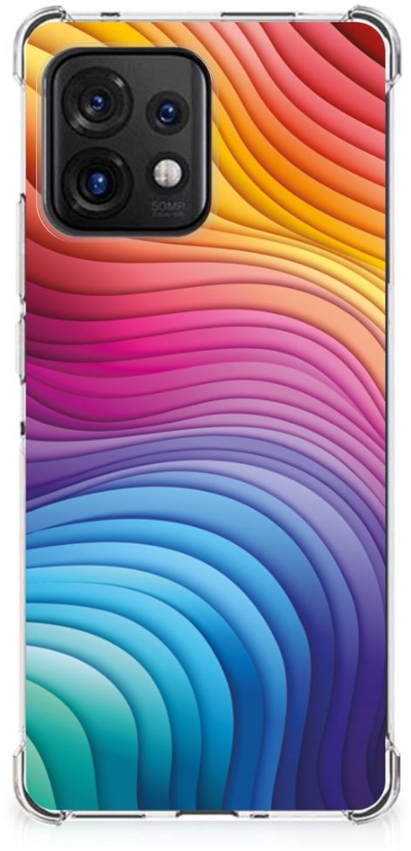 Shockproof Case voor Motorola Edge 40 Pro Regenboog