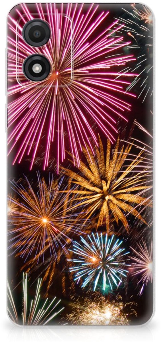 Motorola Moto E13 Silicone Back Cover Vuurwerk