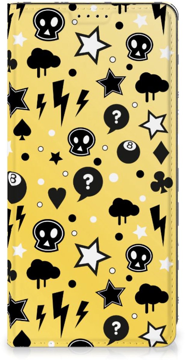 Book Case voor Mobiel BookCase Samsung Galaxy S23 FE Punk Geel