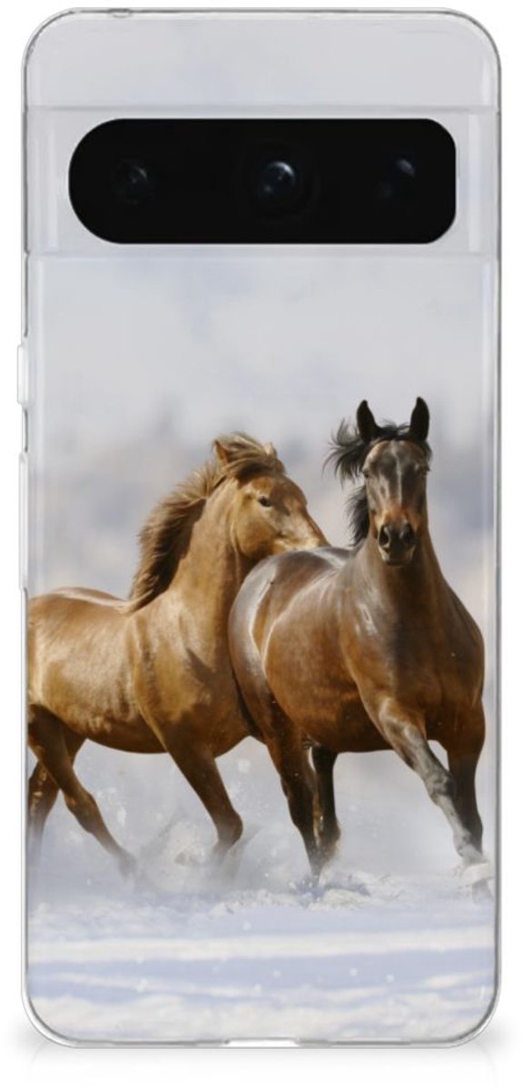 Google Pixel 8 Pro TPU Hoesje Paarden