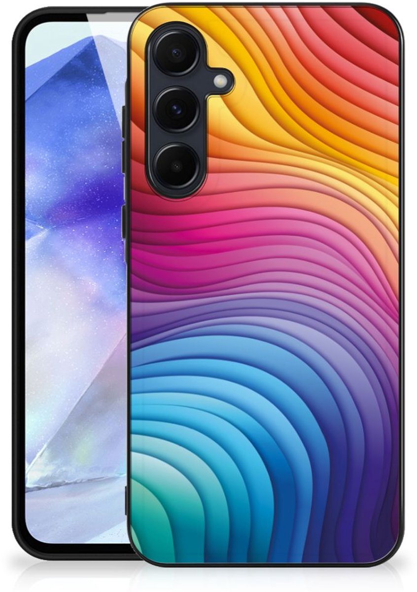 Back Cover voor Backcover voor Samsung Galaxy A55 Regenboog