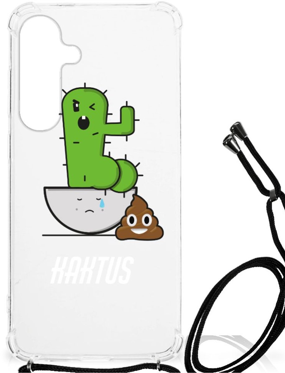 Samsung Galaxy S24 Plus Stevig Bumper Hoesje Cactus Poo
