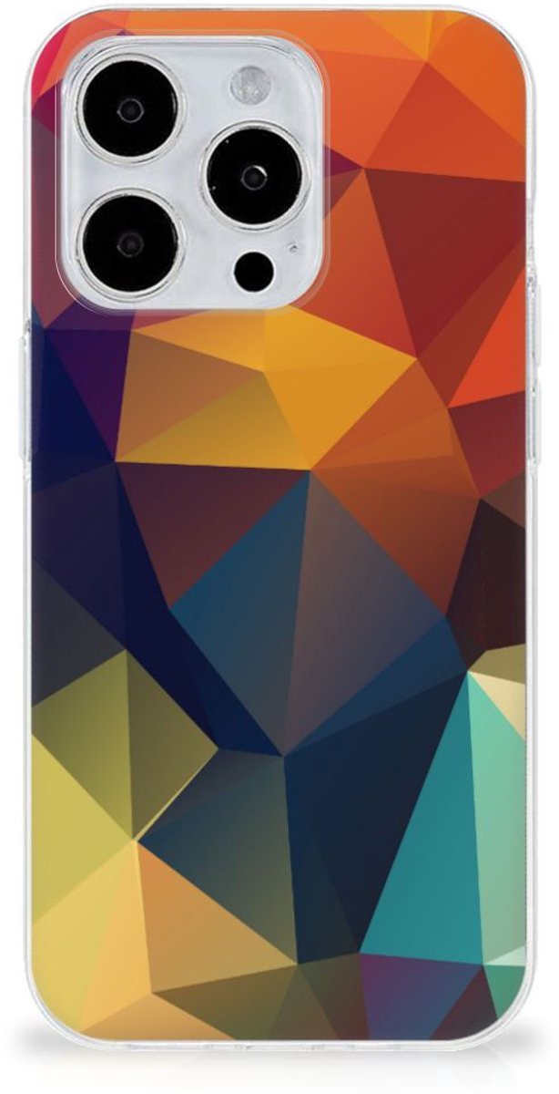 iPhone 15 Pro Max TPU Hoesje Polygon Color