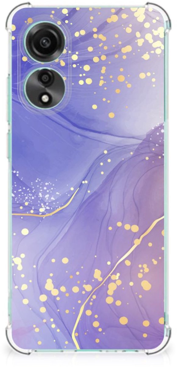 Back Cover voor OPPO A78 4G Watercolor Paars