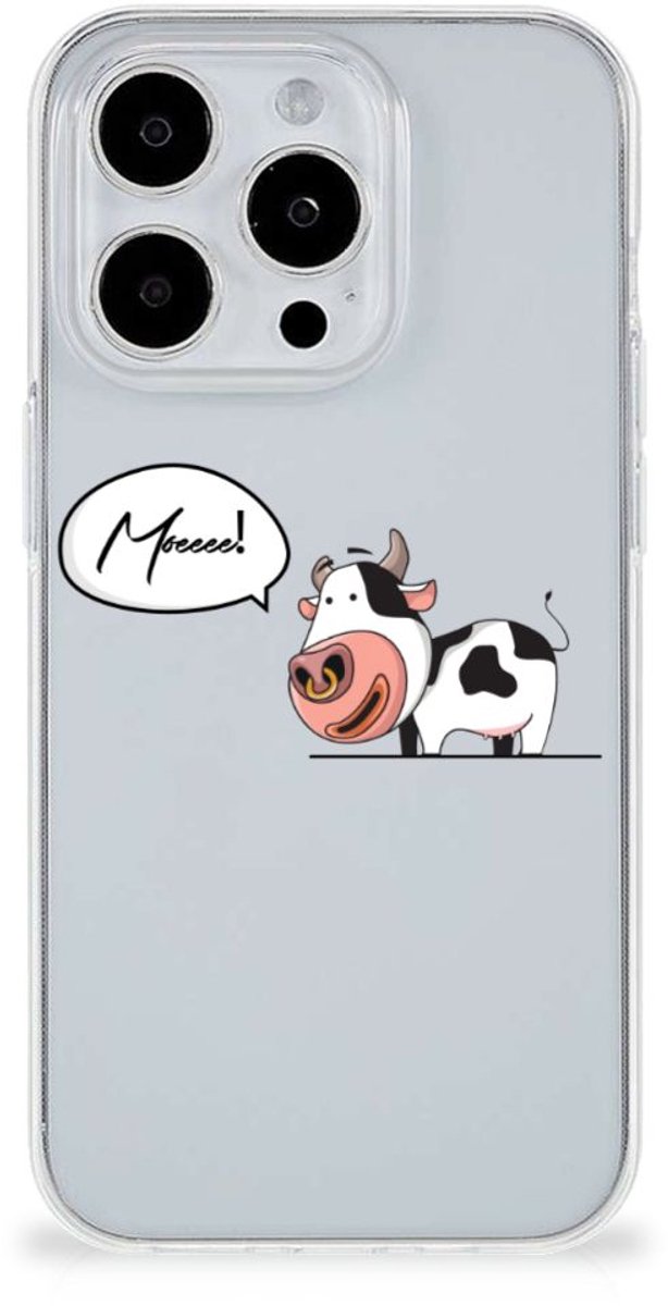 iPhone 15 Pro Max Telefoonhoesje met Naam Cheeky Cow