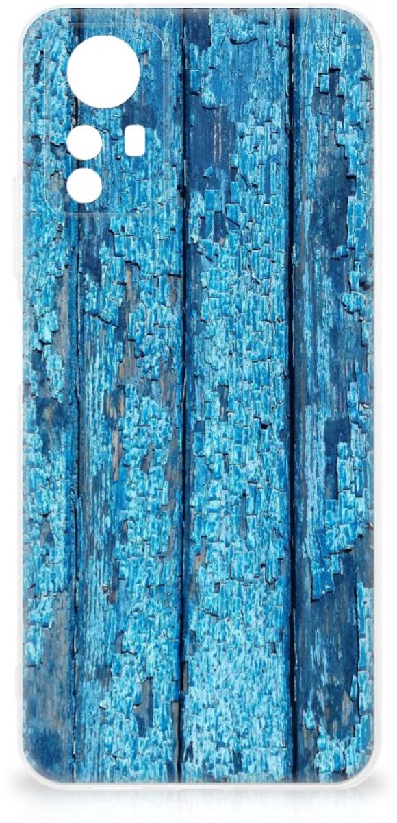 Back Cover voor Xiaomi Redmi Note 12S Bumper Hoesje Wood Blue