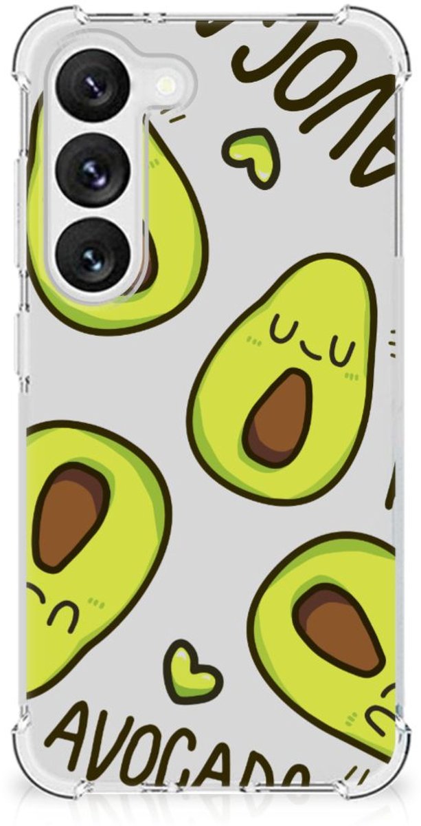 Samsung Galaxy S23 Stevig Bumper Hoesje Avocado Singing