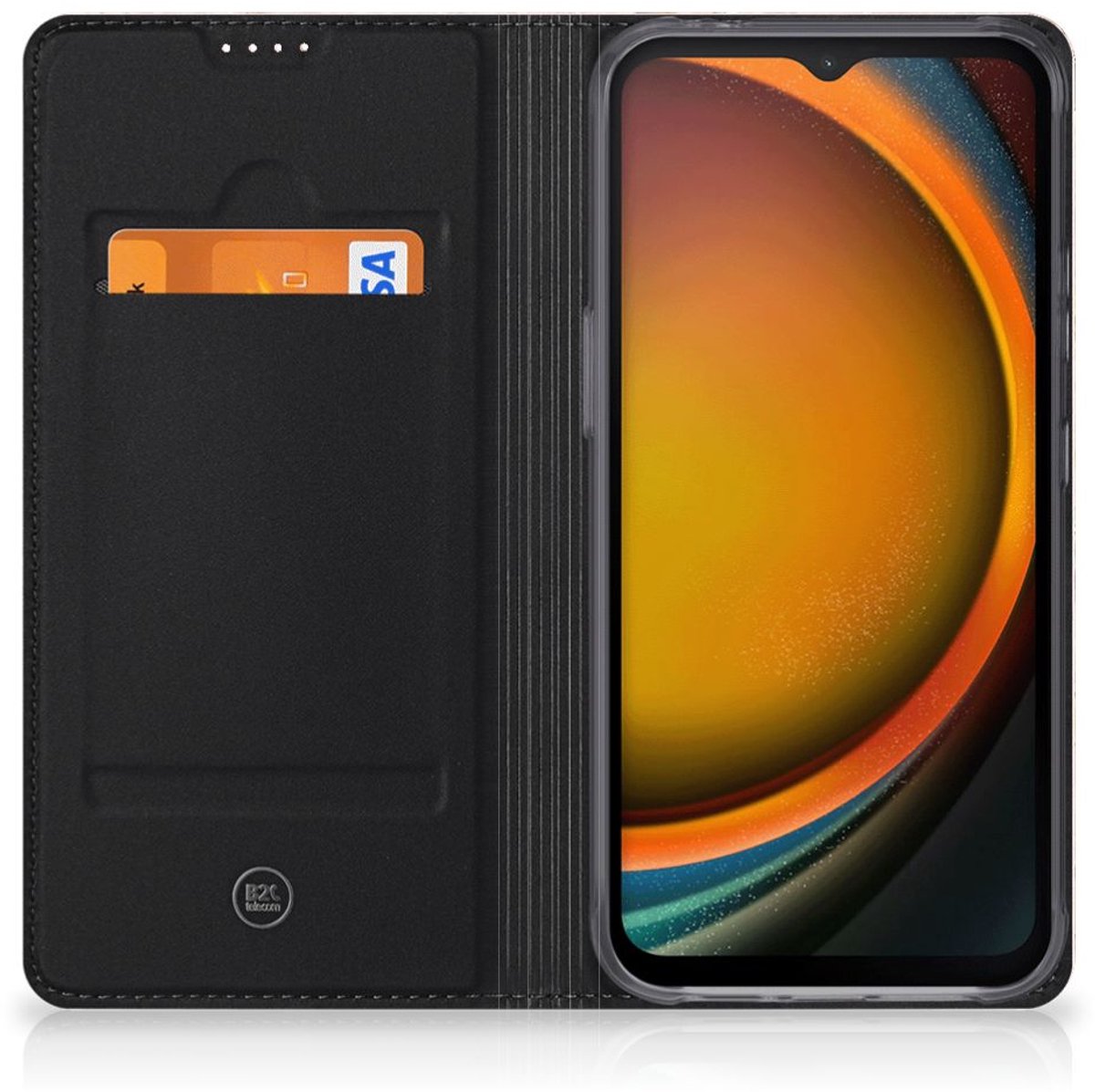 Samsung Galaxy Xcover 7 Standcase Marmer Oranje