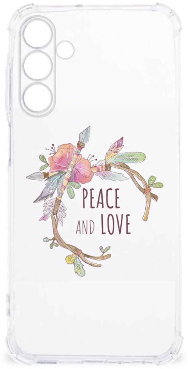 Samsung Galaxy A15 Stevig Bumper Hoesje Boho Text